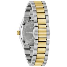 Bulova Super Seville Blue Sodalite Dial Two-Tone Stainless Steel Watch 35mm - 98A337