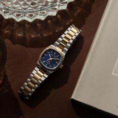 Bulova Super Seville Blue Sodalite Dial Two-Tone Stainless Steel Watch 35mm - 98A337