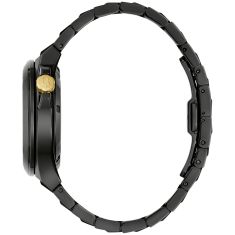 Bulova Maquina Automatic Black Dial Black Stainless Steel Bracelet Watch 42mm - 98A340