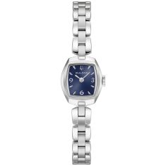 Bulova Goddess of Time Jackie Blue Dial Stainless Steel Watch 18mm - 96L361 Bulova Goddess of Time Jackie Blue Dial Stainless Steel Watch 18mm - 96L361