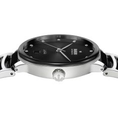 Rado Centrix Automatic Diamonds Black Dial Stainless Steel and Ceramic Watch 39.5mm - R30018742