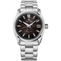 Grand Seiko Heritage Black Dial Stainless Steel Watch 37mm