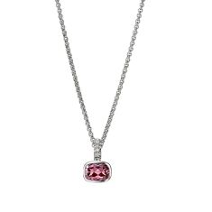 John Hardy Heishi Gem Rhodolite Sterling Silver Pendant Necklace 1