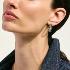 John Hardy Infinite Love Knot Sterling Silver Hoop Earrings