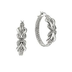 John Hardy Infinite Love Knot Sterling Silver Hoop Earrings John Hardy Infinite Love Knot Sterling Silver Hoop Earrings