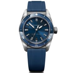 Victorinox Maverick Quartz Black Dial Black Rubber Strap Watch