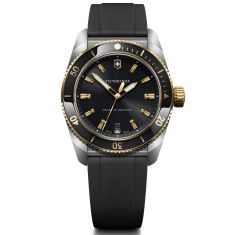 aco...ブラック2 Victorinox I.N.O.X. Automatic Black Dial Black Rubber Strap Watch