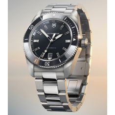 Victorinox Maverick Automatic Black Dial Stainless Steel Watch 39mm - 242105