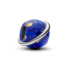 Pandora Celestial Blue Planet Platinum-Plated Charm 1
