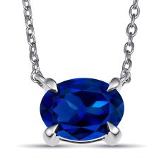 Personalized Oval-Cut Gemstone Necklace 1