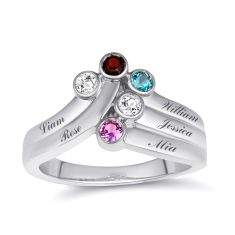 Personalized Gemstone Family and Mother's Ring Personalized Gemstone Family and Mother's Ring