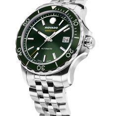 Movado Series 800 Automatic Green Dial Stainless Steel Watch 40mm - 2600198