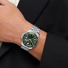 Movado Series 800 Automatic Green Dial Stainless Steel Watch 40mm - 2600198