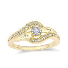 Personalized 1/6ctw Diamond Promise Ring Personalized 1/6ctw Diamond Promise Ring
