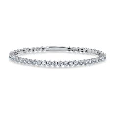 2 1/2ctw Lab Grown Diamond White Gold Tennis Bracelet