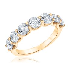 2 1/2ctw Lab Grown Diamond Yellow Gold Anniversary Band