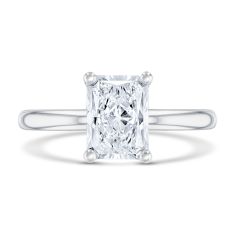 2ct Radiant Lab Grown Diamond Solitaire White Gold Engagement Ring