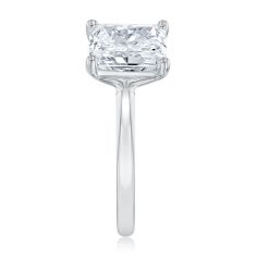2ct Radiant Lab Grown Diamond Solitaire White Gold Engagement Ring