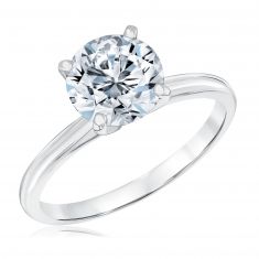 2ct Round Diamond Solitaire White Gold Engagement Ring - Heritage Collection