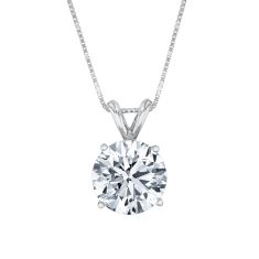 2ct Round Lab Grown Diamond Pendant Necklace
