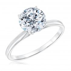 2ct Round Lab Grown Diamond Solitaire Engagement Ring