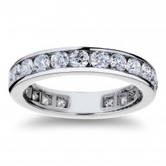 2ctw Round Diamond Platinum Eternity Wedding Band | Size 7