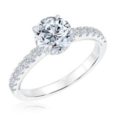 2ctw Round Lab Grown Diamond Hidden Halo Engagement Ring - Chemistry