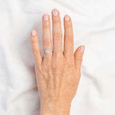 2ctw Round Lab Grown Diamond Hidden Halo Engagement Ring - Chemistry