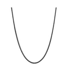2ctw Treated Black Diamond White Gold Tennis Necklace | Men
