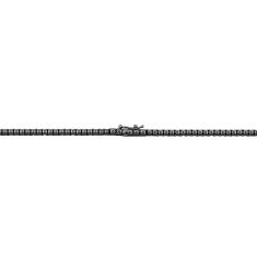 2ctw Treated Black Diamond White Gold Tennis Necklace | Men