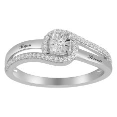 Personalized 1/6ctw Diamond Promise Ring Personalized 1/6ctw Diamond Promise Ring