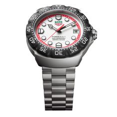 TAG Heuer FORMULA 1 Solargraph White Dial Stainless Steel Watch 38mm - WBY1111.BA0042