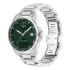 Movado BOLD Verso Automatic Green Dial Stainless Steel Watch 41mm - 3600962