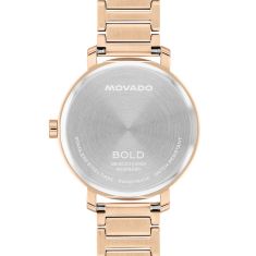 Movado BOLD Evolution 2.0 Crystal Dial Rose Gold-Tone Watch 34mm - 3601266