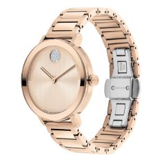 Movado BOLD Evolution 2.0 Crystal Dial Rose Gold-Tone Watch 34mm - 3601266