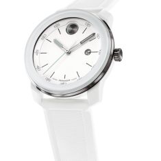 Movado BOLD TR90 White Dial Silicone Strap Watch 42mm - 3601417