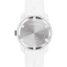 Movado BOLD TR90 White Dial Silicone Strap Watch 42mm - 3601417