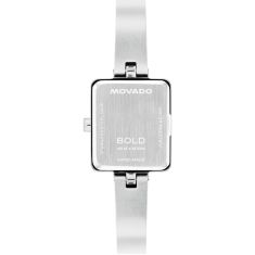 Movado BOLD Bangle Mini Crystal Dial Stainless Steel Watch 20x23mm - 3601426
