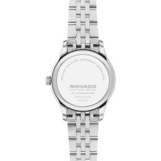 Movado Heritage Series Calendoplan Light Pink Dial Stainless Steel Watch 27mm - 3650231