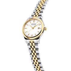 Movado Heritage Series Calendoplan White Dial Two-Tone Stainless Steel Watch 27mm - 3650238