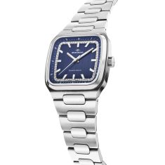 Movado Tempo-Matic Automatic Blue Dial Stainless Steel Bracelet Watch 37x41mm - 3650264