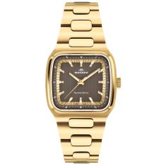 Movado Tempo-Matic Automatic Grey Dial Gold-Tone Bracelet Watch 37x41mm - 3650265