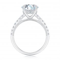 3 1/2ctw Round Lab Grown Diamond Hidden Halo Engagement Ring - Chemistry