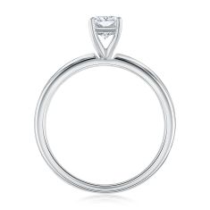 3/4ct Radiant Lab Grown Diamond Solitaire White Gold Engagement Ring
