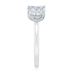 3/4ct Radiant Lab Grown Diamond Solitaire White Gold Engagement Ring
