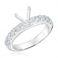 image of 3/4ctw Diamond White Gold Engagement Ring Setting with sku:GR2971XE-WGS