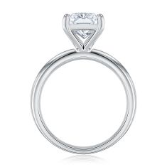 3ct Radiant Lab Grown Diamond Solitaire White Gold Engagement Ring