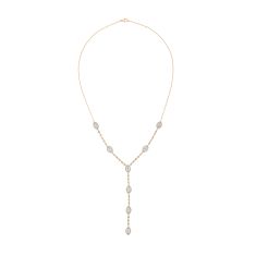 3ctw Marquise Lab Grown Diamond Yellow Gold Lariat Necklace