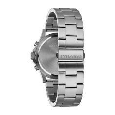 Caravelle by Bulova Sport Quartz Light Up Blue Dial Stainless Steel Watch 44mm - 43A145