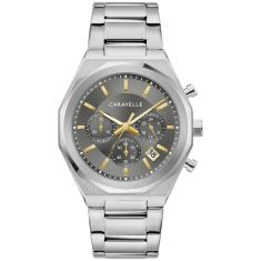 Caravelle by Bulova Dress Quartz Grey Dial Chronograph Stainless Steel Watch 40mm - 43A158 Caravelle by Bulova Dress Quartz Grey Dial Chronograph Stainless Steel Watch 40mm - 43A158